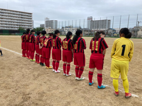 女子サッカー春季大会一回戦勝利