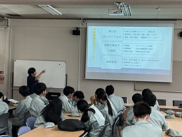 【就職前指導】「工業実習４」の授業の様子（機械系列）