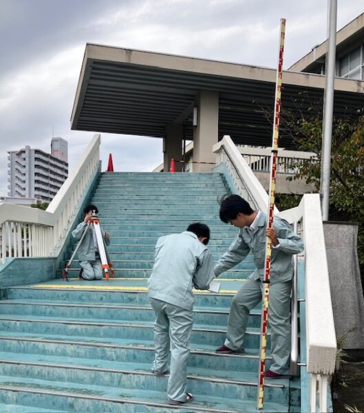 授業見学「水準測量」