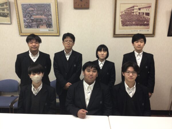 令和７年度後期生徒会認証式をおこないました！